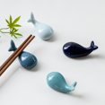 thumbnail image 5 of Whale Ceramic Chopstick Holder Creative Animal Chopstick Rest Cuchara Tenedor Cuchillo Rack Table Decors, Dark Blue Whale 3pcs Sincero Hogar, 5 of 5