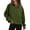 Army Green -AN20, variant on Dwellite Womens Sweatshirts Half Zip Cropped Pullover Quarter Zipper Fall Hoodies 2026 Fall Winter with Pockets Hot Pink 2XL