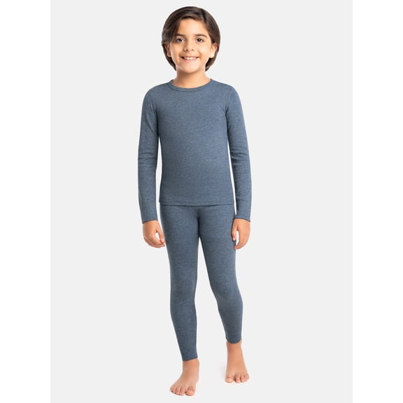 Athletic Works Boy's Dual Face Thermal Baslayer Set, Sizes XS-XXL
