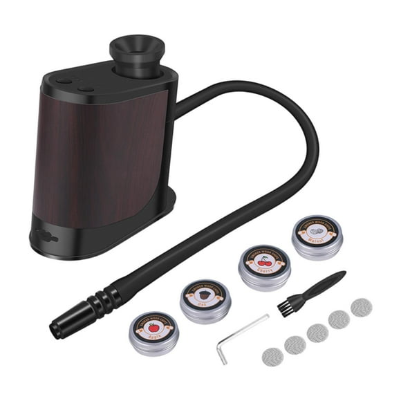 Infusor de humo para cocinar en interiores Infusor de humo portátil Infusor de humo para alimentos Negro
