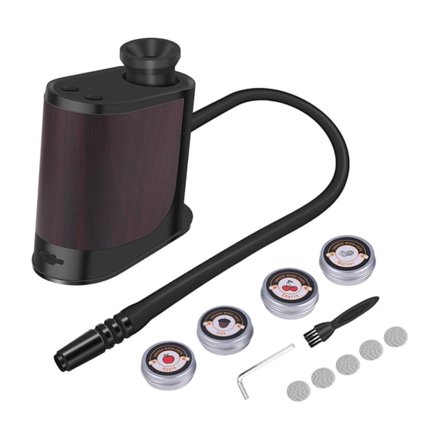 Infusor de humo para cocinar alimentos, bebidas y cócteles al aire libre Negro