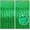 Green, variant on Pastel Tinsel Backdrop for Easter Decorations, Macaron Rainbow Foil Fringe Curtains 3.2 ft x 8.2 ft for Birthday Party Photo Booth Props Decoration, 2 Pack