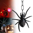 thumbnail image 2 of Glow-in-the-Dark Spider Hanging Decoration – LED Luminous Plastic Halloween Ornament for Indoor and Outdoor Use, 2 of 9