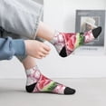 thumbnail image 4 of Salouo Watermelon Splash Realism Art Pattern Unisex Middle Tube Socks,Middle-Finger Knee High Socks Over The Calf Tube Stocking Crew Stockings for Women and Men Tube Socks, 4 of 8