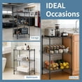 thumbnail image 6 of Takira 3 Tier Storage Shelves,Ideal for Compact Spaces,Bathroom Shelves and Storage Unit,Black., 6 of 7