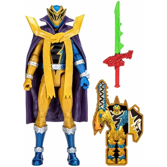 Power Rangers Dino Fury Dino Master Mode 6-Inch Action Figure Toy Inspired by TV Show with Dino Fury Key and Weapon Accessories for Ages 4 and Up