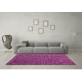 thumbnail image 3 of Ahgly Company Indoor Square Abstract Pink Modern Area Rugs, 3' Square, 3 of 4
