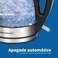 thumbnail image 5 of Hamilton Beach Vidrio El&eacute;ctrica De 1,7, Tetera Peque&ntilde;o Electrodom&eacute;stico Cocina, Negro (Black), 1.7 Litros, 5 of 5