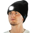 thumbnail image 4 of Unisex Bluetooth Beanie Hat with Light and Gloves, Upgraded 5 LED Knitted Cap with Headphone and Built-in Stereo Speakers & Mic, Headlamp for Running Hiking, Christmas Gift for Men Women Dad (Navy), 4 of 7