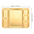 thumbnail image 3 of 1Pc Stainless Steel Plate Household Divided Plate Fruit Plate Breakfast Plate, 3 of 8