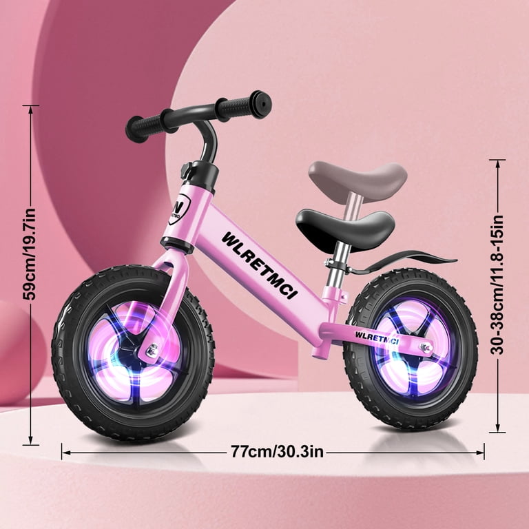 12 Inch Kids Balance Bike with Light-Up Wheels photo 7
