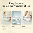 thumbnail image 4 of Ice Cream Maker Flip The Ice Tray Household Ice Summer Ice Making Artifact Ice Press-layer Ice Making Box Ice Trays for Freezer White, 4 of 8
