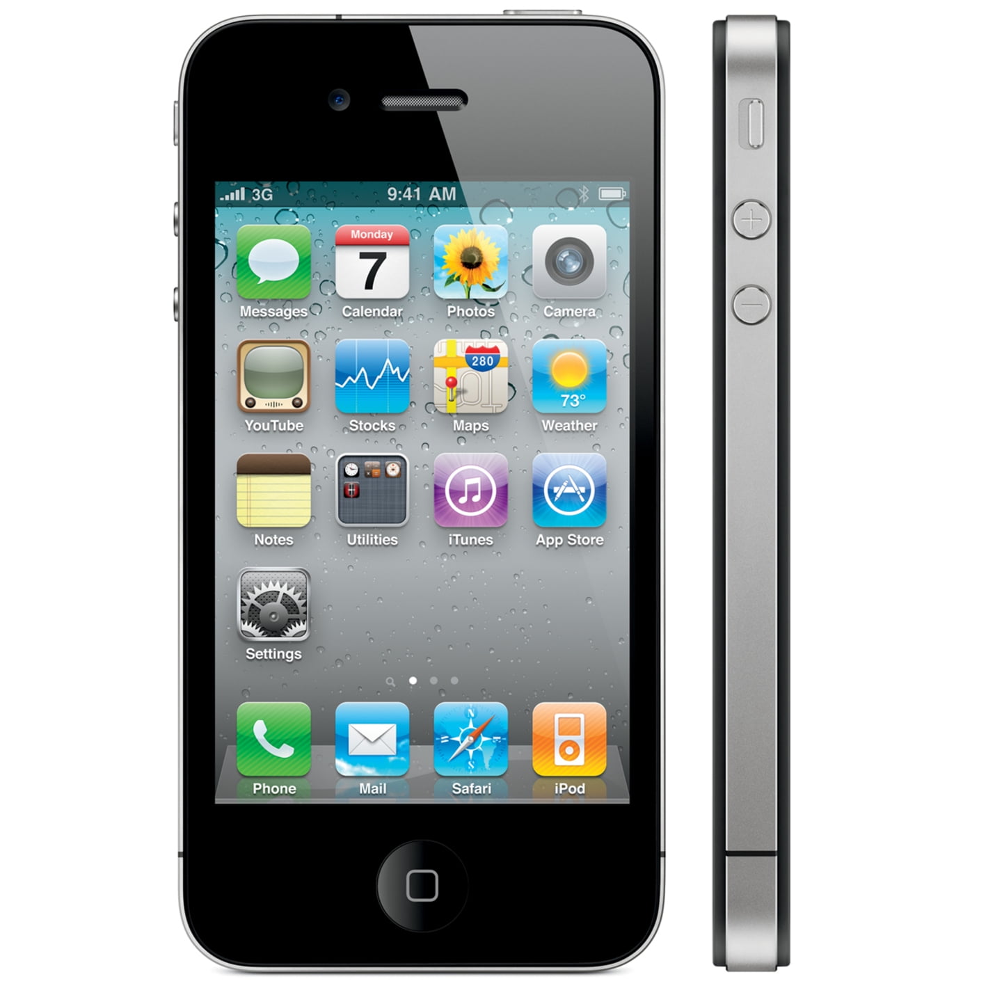 alarm snijder Flipper AT&T Apple iPhone 4 Smartphone, 16GB, Black - Walmart.com