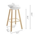 thumbnail image 5 of Industrial Dining chairs, Modern Dining Room Chairs, Minimalist Style Bar Stools Suitable for Kitchen, Living Room and Coffee Shop., 5 of 6