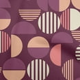 thumbnail image 1 of oneOone Cotton Cambric Wine Fabric Geometric Sewing Fabric By The Yard Printed Diy Clothing Sewing Supplies 42 Inch Wide, 1 of 4