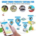 thumbnail image 2 of DEBGFS 4Pcs Anti-lost Bluetooth Smart Tracker Pet Child Wallet Key Mini Locator GPS Finder Alarm Dog Cat Kids Car Wallet Accessories,blue, 2 of 7