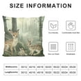 thumbnail image 5 of BCIIG Kawaii Wildlife Pack  Throw Pillow Covers   Woodland Pillow Covers for Children Elk Deer Rabbit Hedgehog Watercolor Printing Artwork Cushion Covers Wild Animals Cushion Cases 22x22in, 5 of 5