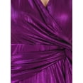 thumbnail image 6 of INSPIRE CHIC Women's Dress V Neck Sleeveless Ruffled Wrap Knot Waist Cocktail Party Maxi Dress S Purple, 6 of 7