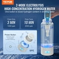 thumbnail image 2 of VEVOR Hydrogen Water Bottle Generator 380 ml/13.4 oz with Nasal Inhalation Tube, 2 of 9