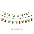 thumbnail image 3 of RKSTN Textile Pull Flags Christmas Decorations Christmas Decorations Flags Flowers Hanging Ornaments Scene Layout Lights Window Surrounding Feeling Hanging Flags Christmas Tree Small Pendants, 3 of 6