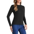 thumbnail image 4 of INSPIRE CHIC Basic Knit Sweater for Women's Stretchy Long Sleeve Crew Neck Casual Sweater Tops, 4 of 6