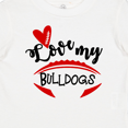 thumbnail image 4 of Inktastic Love My Bulldogs Football Boys or Girls Baby T-Shirt, 4 of 5