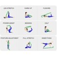 thumbnail image 4 of 12-segment Nylon Yoga Tension Belt Yoga Supplies One-word Horse Split Chrysanthemum Rope Stretching Auxiliary Belt Tension Belt-fitness Stretching Str, 4 of 5