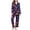 Purple-6, variant on Riecok Pajama Sets for Women Long Sleeve Pumpkin Printed Button up Shirt and Wide Leg Pant Holiday Loungewear Outfits