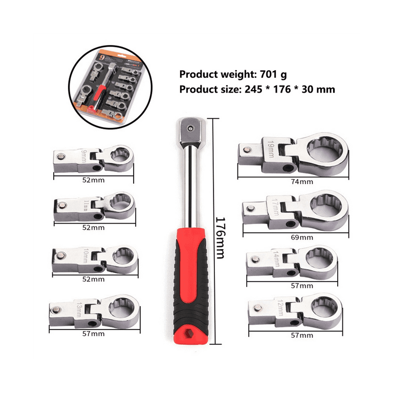 OEMTOOLS 22514 Magnetic Wrench Holder and Organizer, Holds 10
