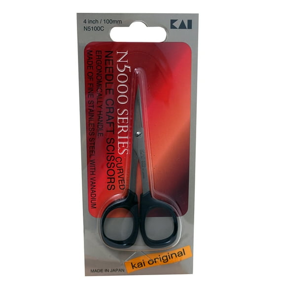 KAI N5100C 4in Curved Needle Craft Scissors
