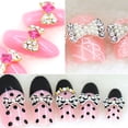 thumbnail image 3 of SmartBy 10Pcs 3D Glitters Rhinestone Alloy Bowknot DIY Decal Nail Art Tips Stickers, 3 of 7