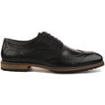 thumbnail image 2 of JUSTINREESS Rudolph Men's Leather Lace Up Brogue Shoes In Black Size 9, 2 of 6