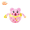 Pink, variant on Animal Shaped Silicone Baby Rattle Toy-Grasp Ball, Chewable Infant Teething Shaker, Easy Grip Sensory Developmental Toy, Early Educational Toy for Newborn Infants Boys Girls, Baby Shower Gift, Green
