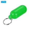 thumbnail image 3 of Uxcell Floating Keychain, 2 Pack Plastic Key Float Buoyant Keyrings for Boating Water Sports, Green, 3 of 6