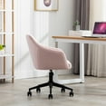 thumbnail image 4 of CAROCC Home Office chair with Middle back Modern Design velvet chair with arms, 4 of 10