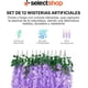 thumbnail image 3 of Flores Artificiales De Decoracion Glicina Colgantes De Wisteria para Jardín Exterior Hogar Fiesta Boda Plantas Artificiales Decorativas Flores Artificiales Realistas (Morado 12 Piezas), 3 of 8