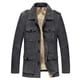 thumbnail image 1 of Puntoco Chaqueta Informal Con Capucha Y Manga Larga De Cuello Grueso Resistente Al Frío Y A Las Heladas De Gamuza De Color Sólido Para Hombre De Invierno, 1 of 4
