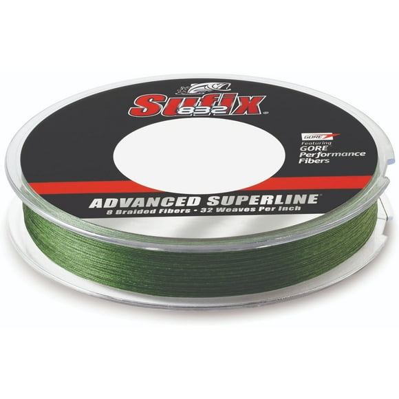 SUFIX 660-110G SUFIX SUPERLINE 832 Tresse 10 LB LOWVIS Vert 300 YD