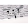 thumbnail image 2 of Kingston Brass KS6121NX Hamilton Double-Handle Wall Mount Bathroom Faucet, Polished Chrome, 2 of 7