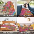 thumbnail image 2 of Yayeee Throw Blanket for Couch Soft Warm 50" x 60" Sofa Chair Bed Decoration, Art City, 2 of 7