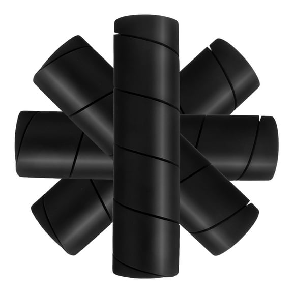 HAMPPLIES 4Set Bed Frame Leg Protectors Rubber Black Reduce Noise Protect Furniture Legs Anti Slip 5.89X1.57X1.57in