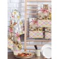thumbnail image 2 of Easter Bunny Eggs Kitchen Dish Towels for Drying Dishes Set of 4, Spring Tulips Rustic Rabbits Grey Plaid Waffle Weave Microfiber Hand Tea Bathroom Towels Quick Dry & Absorbent Towel 15.7x23.6, 2 of 7