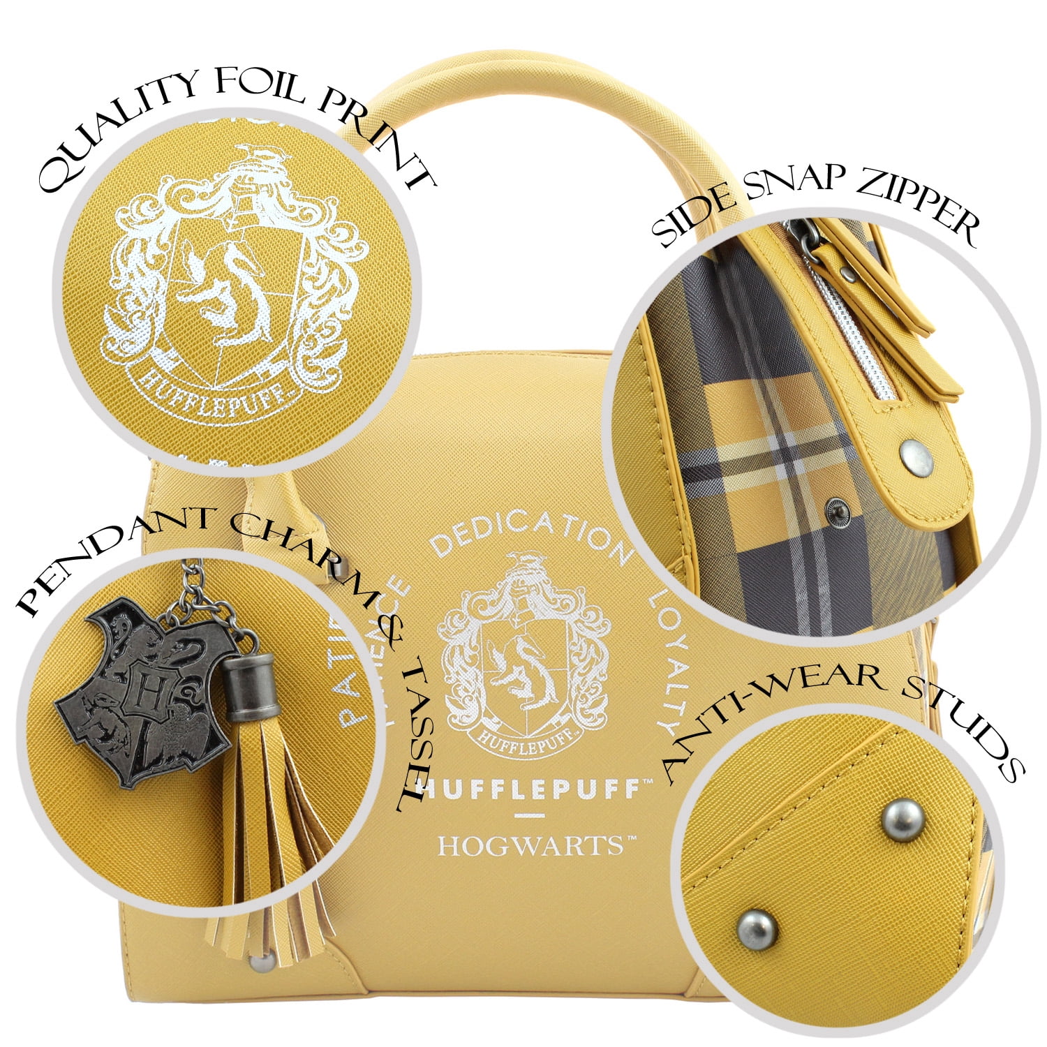 Harry Potter Purse Designer Handbag Hogwarts Houses Womens Top Handle Shoulder Satchel Bag