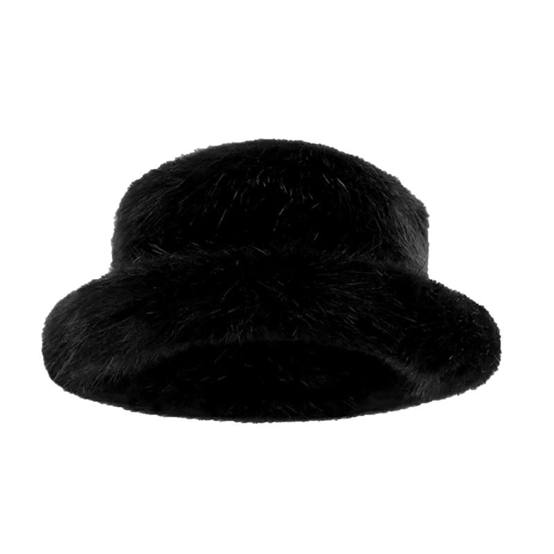 HX612 Polka Dots Faux Fur Bucket Hat – In Style Accessories Inc