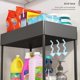 thumbnail image 5 of Organizador para debajo del fregadero, estante de almacenamiento de cajón de 2 niveles de plástico metálico, diseño deslizable para ahorrar espacio, 5 of 5