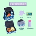 thumbnail image 5 of Wildkin Soft-Sided Coolers with Microwave Safe Container, Chevron Blue, 5 of 8