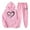 Pink, variant on Feancey Womens Sweatsuits 2 Piece Set Plus Size Casual Heart Print Hoodies and Jogging Sweatpants Matching Sets Valentines Day Cute Tracksuit Y2K Beige M