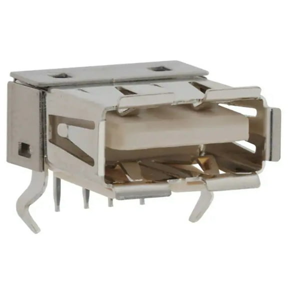 896-30-004-90-000000 Connector Receptacle USB2.0 Type 4 Position Through Hole, Right Angle