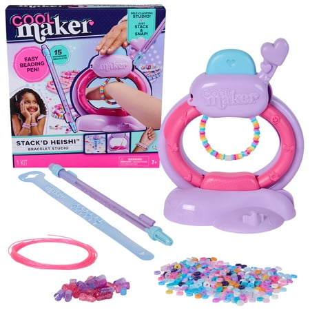 Cool Maker, Stack'd Heishi Bracelet Studio with Over 1200 Beads, for Kids Ages 7 and up