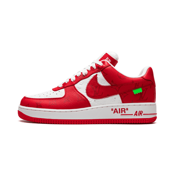 NIKE MENS Louis Vuitton Air Force 1 Low "Virgil Abloh - White/Red" 1A9VA9 1A9VA9 from Stadium Goods